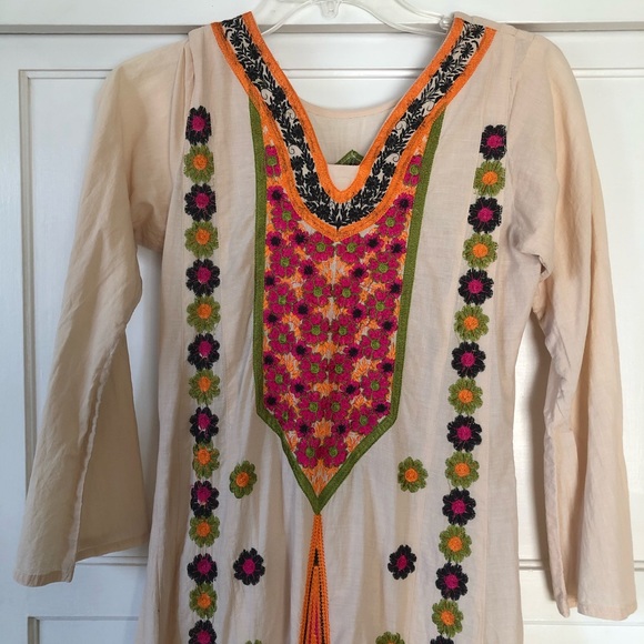 Beautiful vintage bohemian festival maxi dress - Picture 2 of 7